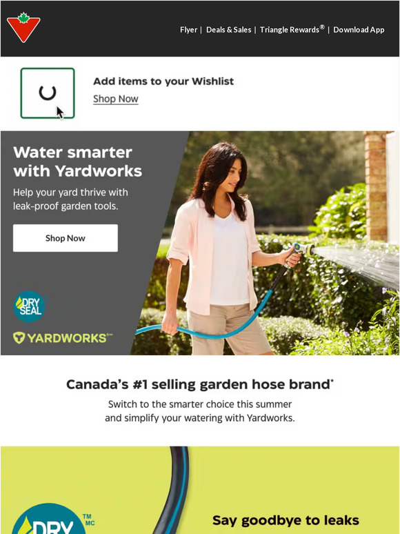 Canadian Tire Quench your lawn’s thirst with Yardworks Milled