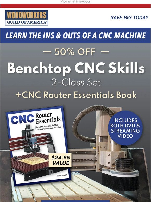 50% off 2-Class Set + CNC Book!