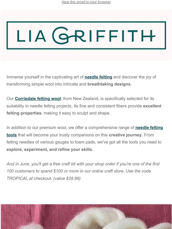 Lia Griffith Felting Needles - Pack of 6 - Felt Paper Scissors shop
