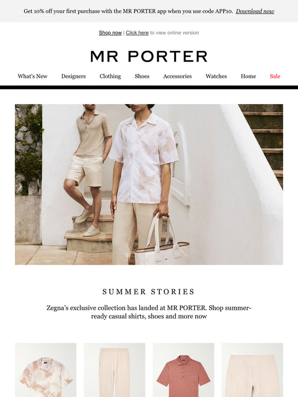 Mr Porter Email Newsletters: Shop Sales, Discounts, and Coupon Codes