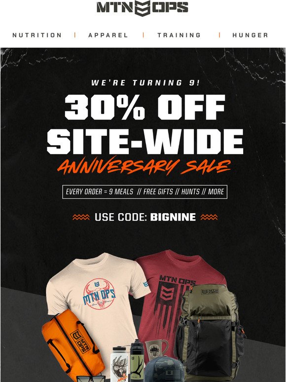 30% off our best-selling gear collection