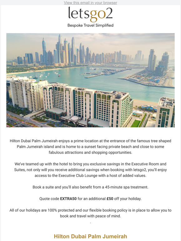 Exclusive Savings at Hilton Dubai Palm Jumeirah