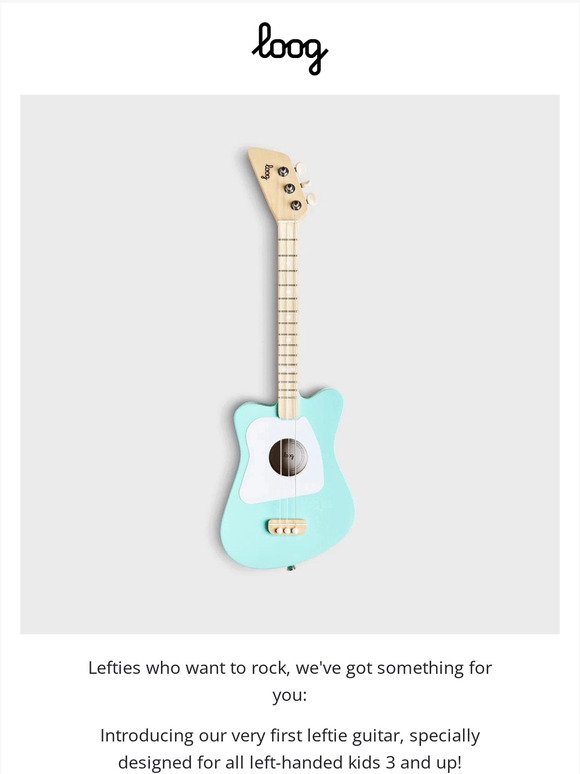 Loog Mini Guitar  For Left Handed Kids