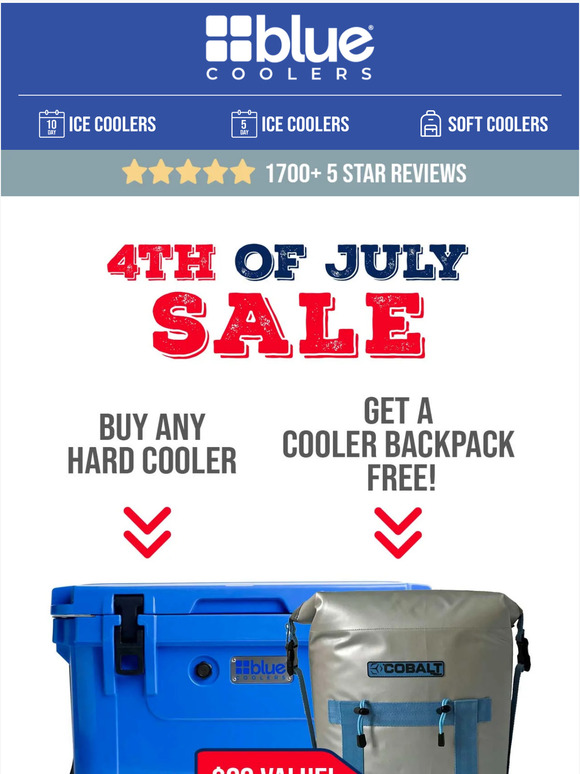 Starts Now! Free Soft-sided cooler with hard cooler purchase
