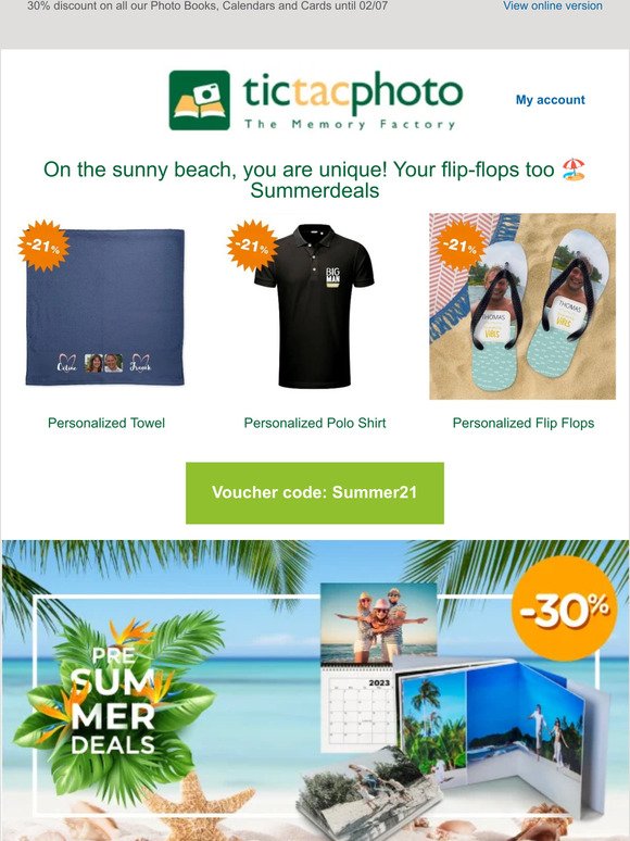 Pre-Summer Deals: up to 30% off!