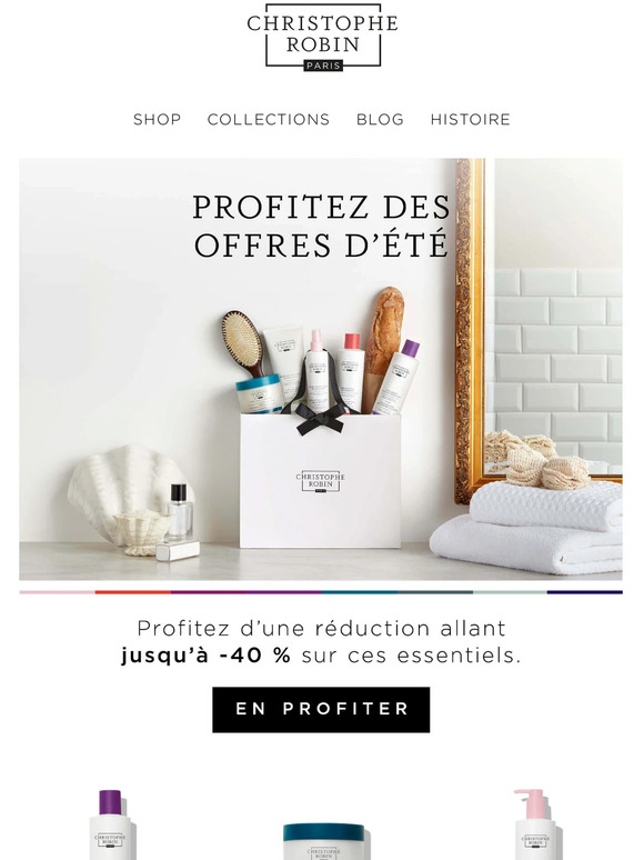 Jusqu'à -40% sur vos soins favoris ✨