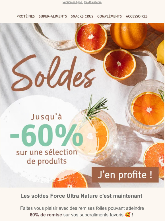 Et voici les SOLDES Force Ultra Nature 🥰