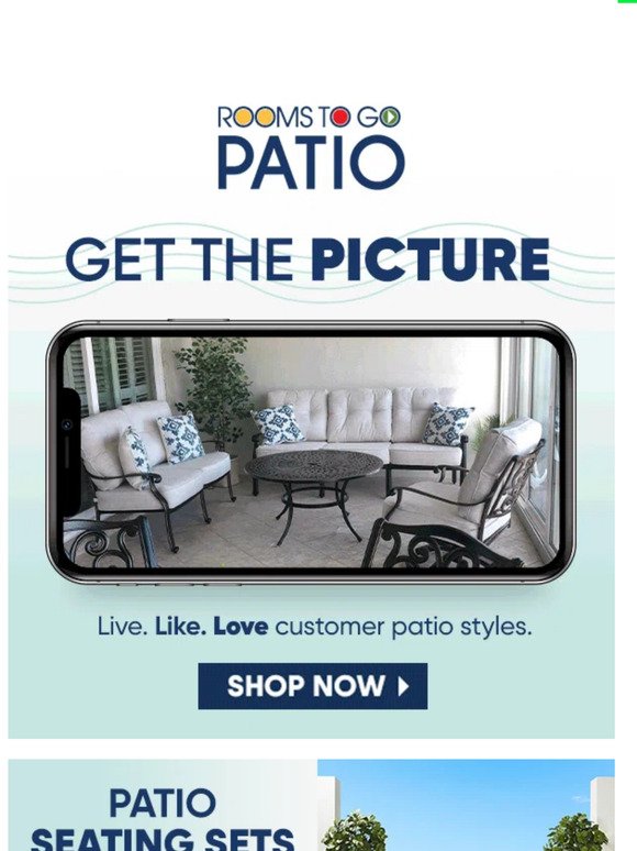 Excellent value on patio seating