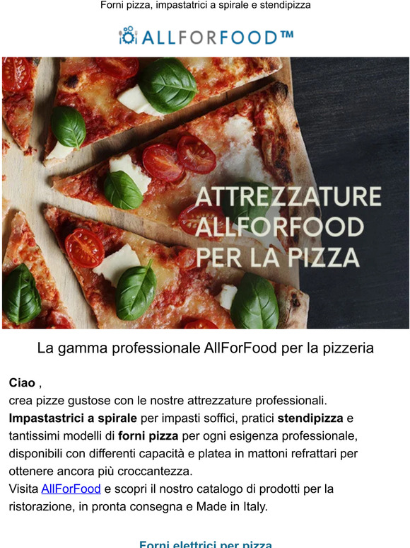 La pizza perfetta con le attrezzature AllForFood