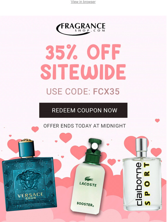 The fragrance 2024 shop promotion code