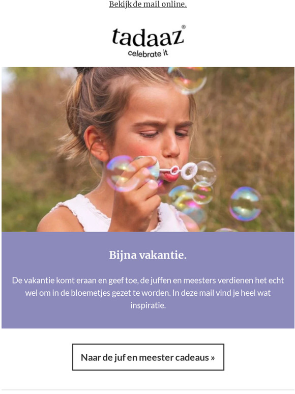 Dacht je al aan een origineel cadeau voor juf en meester?