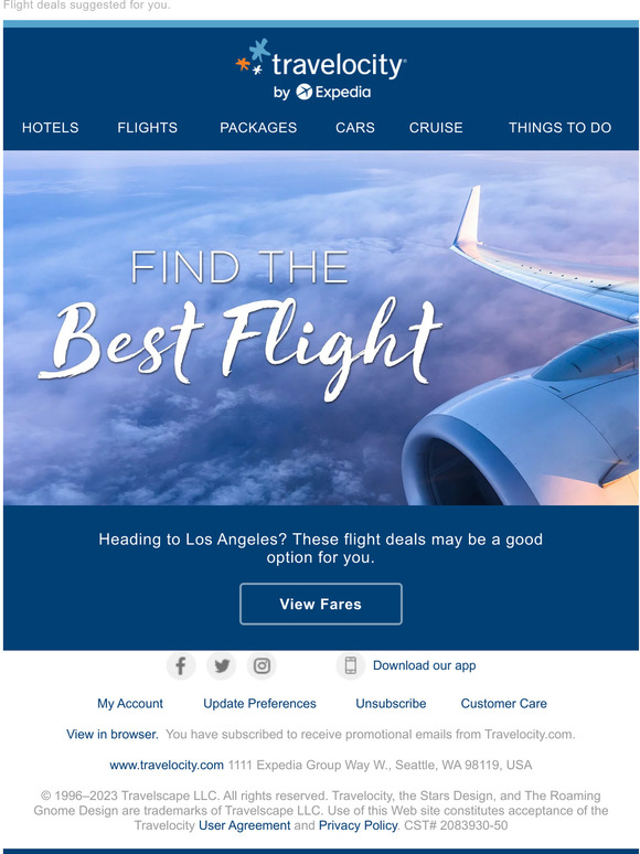 We've got you covered: Deals on flights to Los Angeles are available