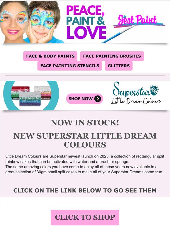 Now in stock! Superstar Little Dream Colours