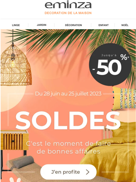 SOLDES – Jusqu’à –50% - C’est parti !