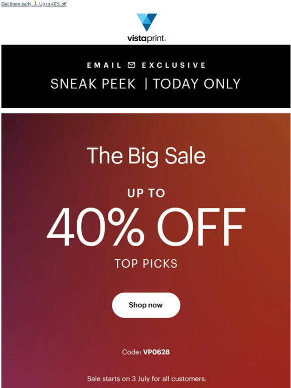 The Big Sale sneak peek, TODAY ONLY
