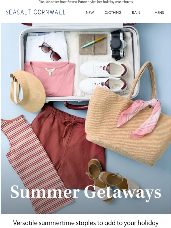 Seasalt Cornwall Summertime staples for your suitcase Milled