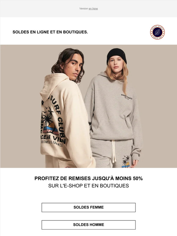 SOLDES : Jusqu'à -50% en ligne et en boutiques !
