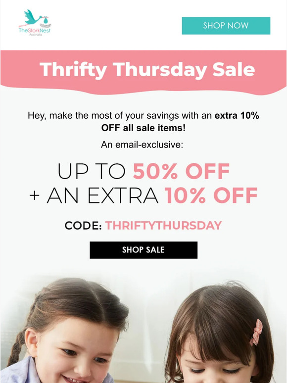 Thrifty Thursday SALE: Enjoy Up to 60% OFF 💸