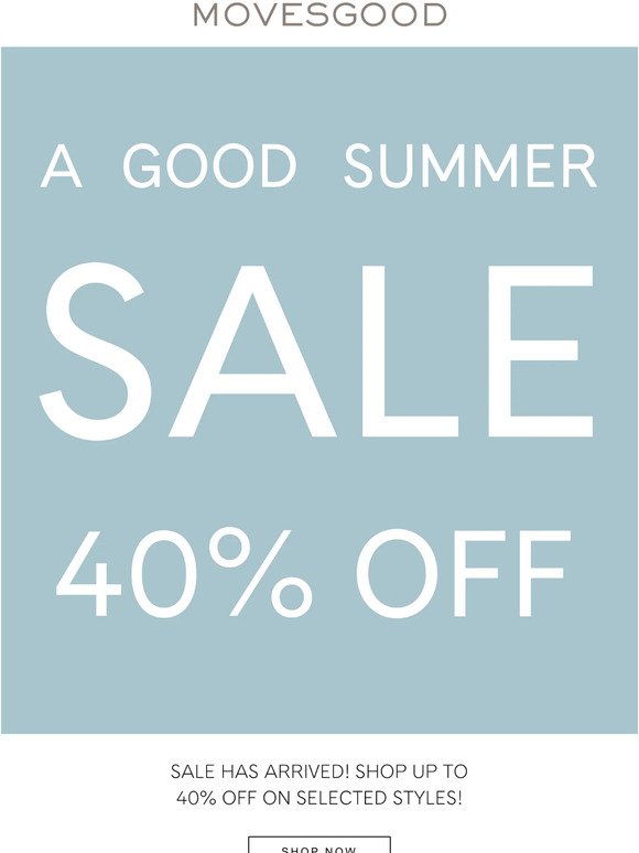 A GOOD SUMMER SALE IS ON