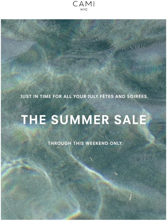 Summer Sale Is On! 25% Off Summer Essentials