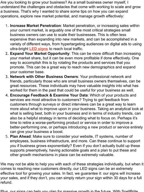 Five Strategies for Scaling Your Business