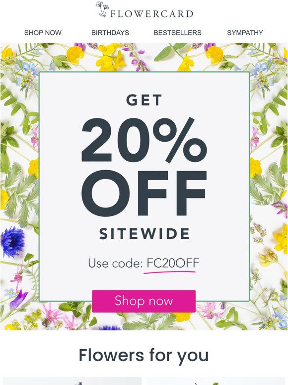 20% Off Everything For The Next 48 Hours! 🌸