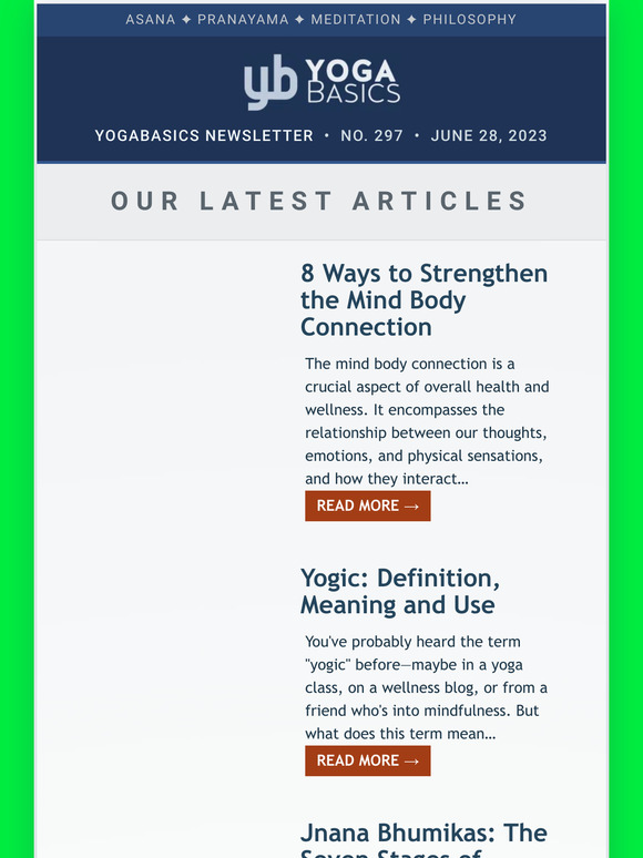 Yoga Basics News #297 • June 28, 2023