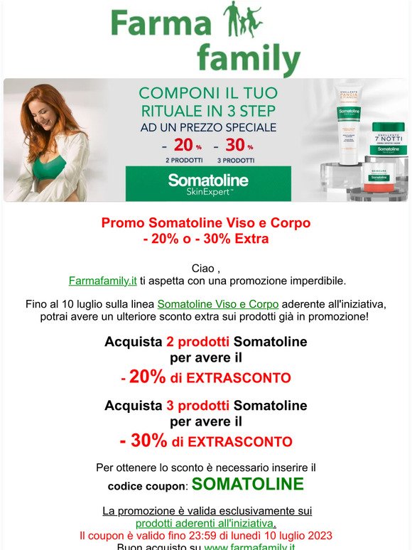 PROMO Somatoline 20% o 30% EXTRA