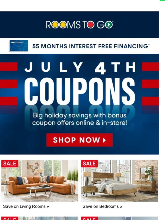 THEY'RE HERE! July 4th coupons are live!