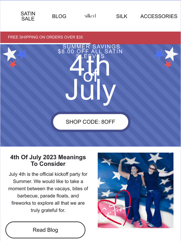 🇺🇸 4th Of July SATIN Sale Starts Now - Don't Miss Out! 🇺🇸