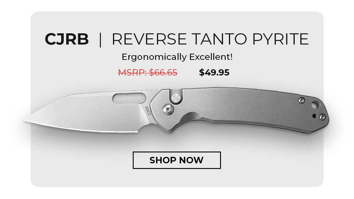 CJRB Pyrite Reverse Tanto
