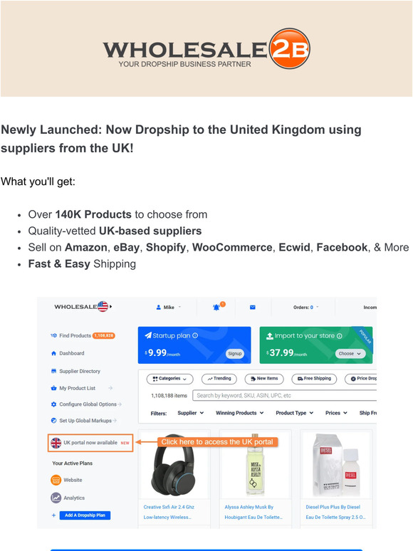 Dropship to UK with UK Suppliers 🎉