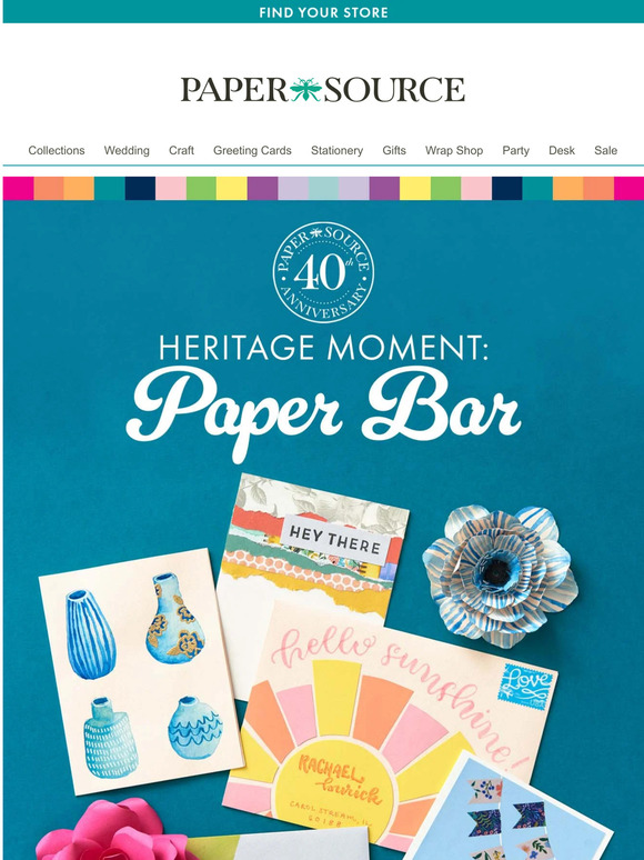 paper source A World of Color In Our Paper Bar 🌈 Milled