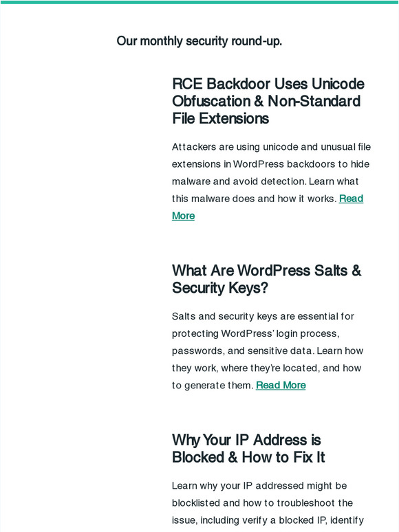 WordPress Vulnerabilities, Remote Code Execution Backdoors & Security Keys
