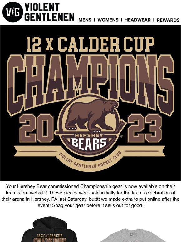 SALE 30% - 2023 Hershey Bears 12 Times Calder Cup Champions T-Shirt For Fans