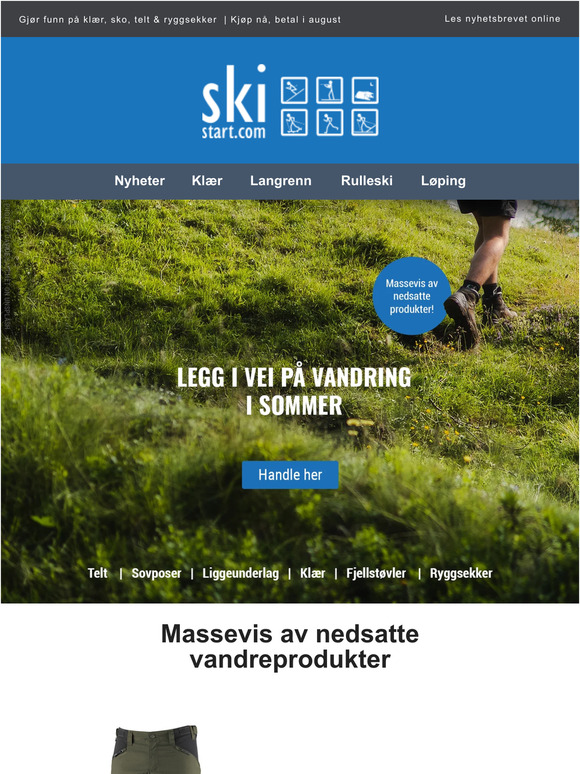 Massevis av nedsatte vandreprodukter