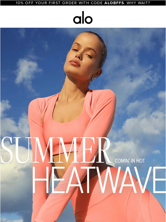 Alo Yoga Comin’ in hot mesh Milled