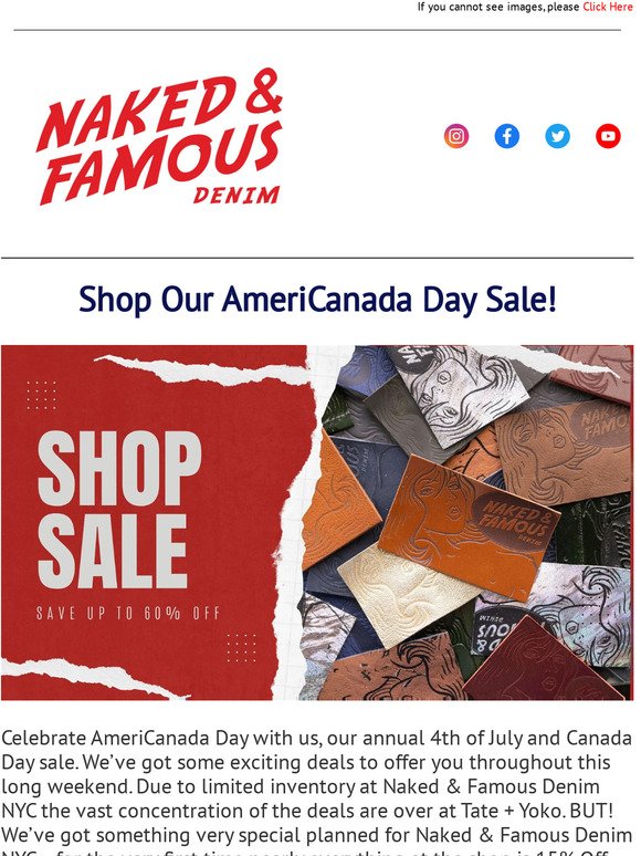 ✨Celebrate AmeriCanada Day: Up to 60% off in our Annual Sale!