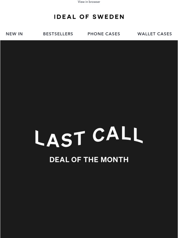 Last Call: Deal of the month