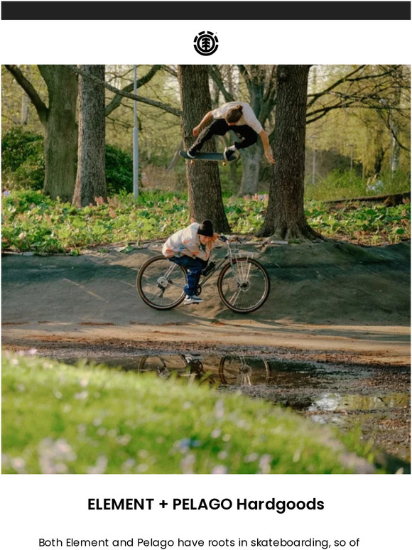 Discover the skate side of the Element + Pelago collection.