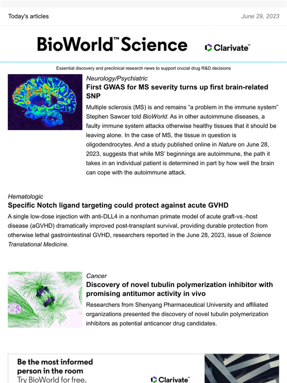 Bioworld First Gwas For Ms Severity Turns Up First Brain Related Snp Bioworld First Gwas For Ms Severity Turns Up First Brain Related Snp