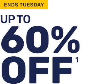 ENDS TUESDAY - UPTO 60% OFF