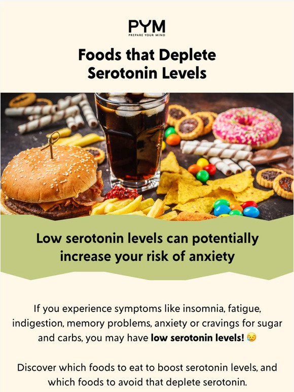 Do you eat these serotonin-depleting foods? 👀