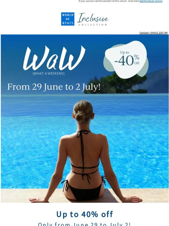 Only from June 29 to July 2. What a Weekend