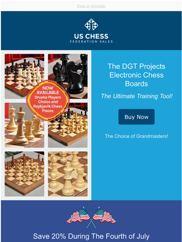 US Chess Sales is Your #1 Source for DGT Electronic Chess Boards!