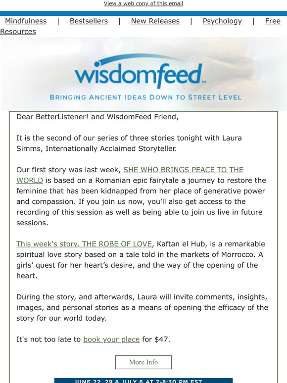 Are you joining us for our second storytelling session tonight?