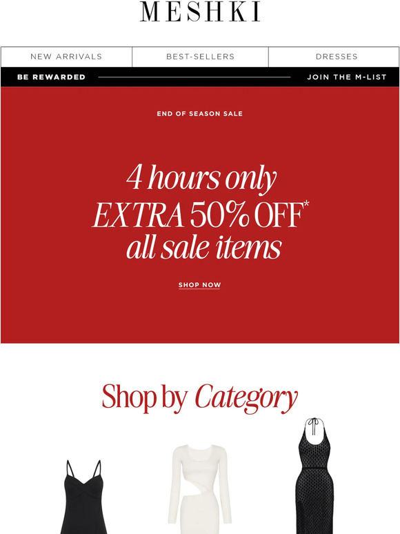 URGENT: Extra 50% Off Sale