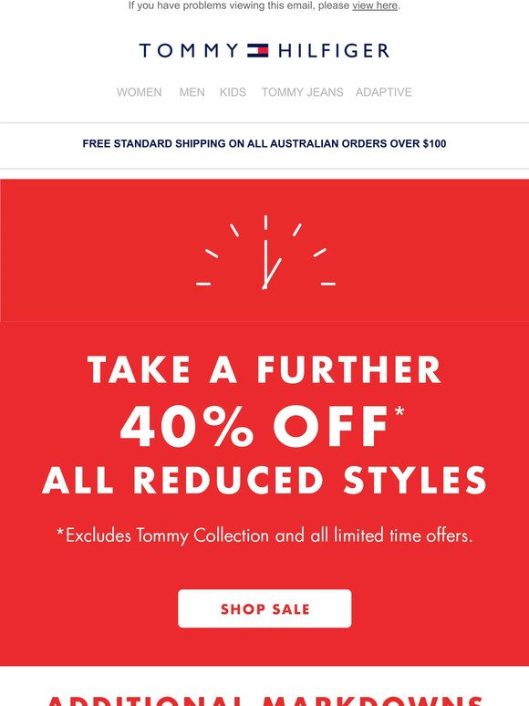 ADDITIONAL MARKDOWNS | Take a Further 40% Off All Reduced Styles!
