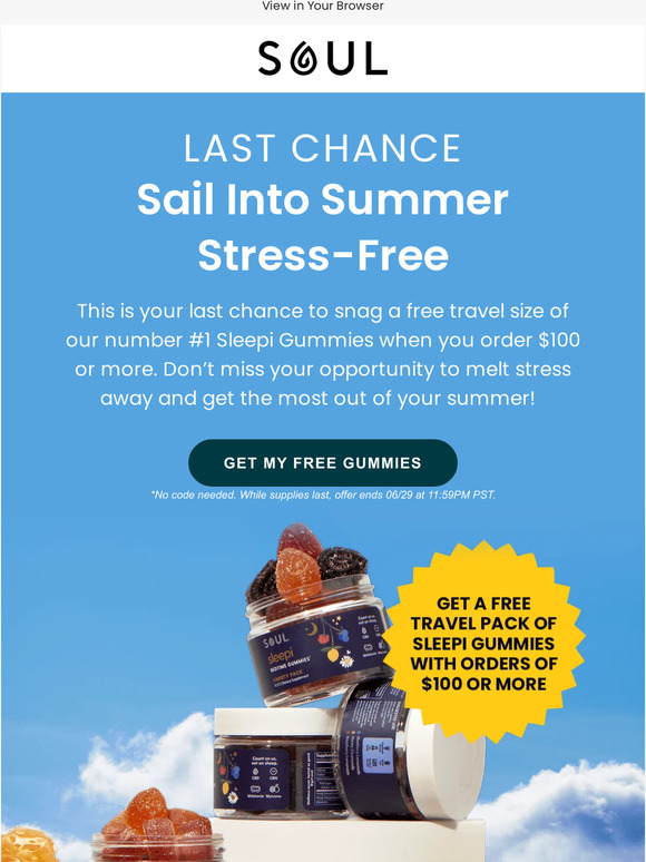 Last Call - Free Sleepi Gummies Now!