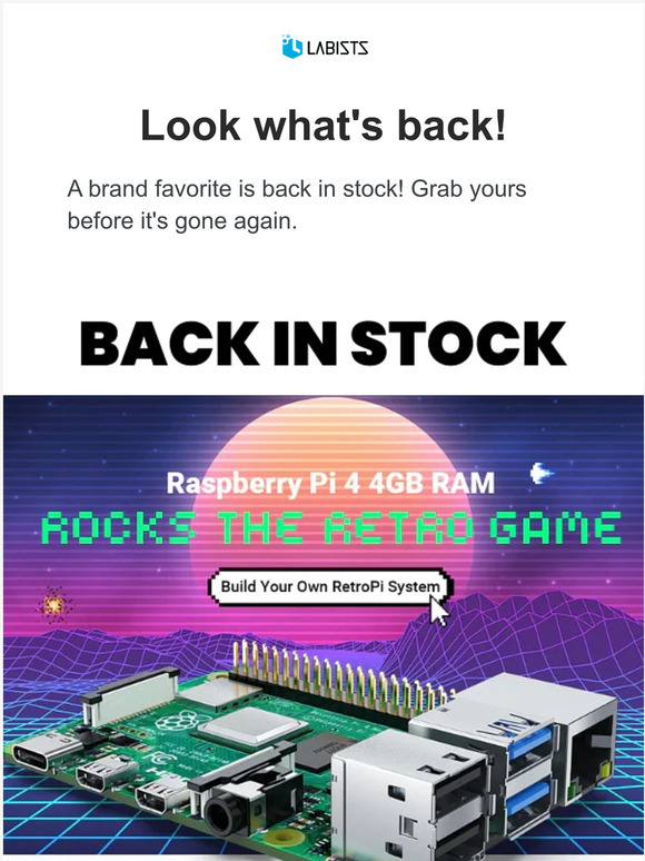 Knock knock! LABISTS Raspberry Pi Back In Stock！